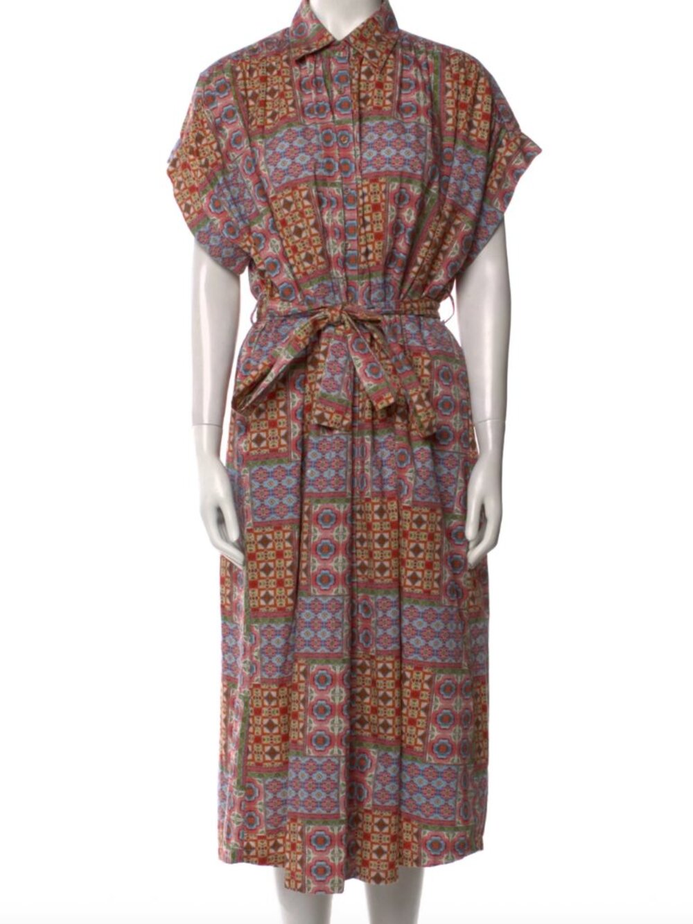 Carolina K Printed Long Dress
